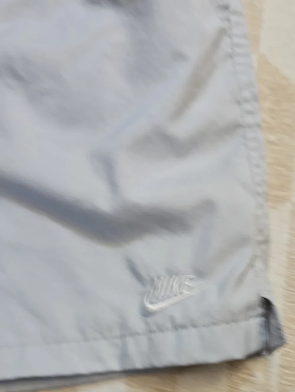 Nike Light Gray Men Athletic Shorts with Drawstring